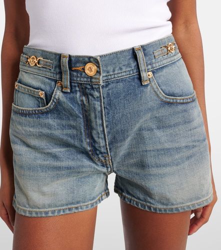 Versace Mid-rise denim shorts - Versace - Modalova