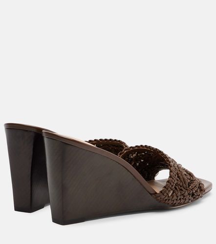 Mules con cuña Ellen de piel macramé - Veronica Beard - Modalova