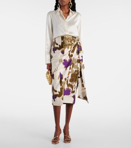 Dritto printed silk wrap skirt - Max Mara - Modalova