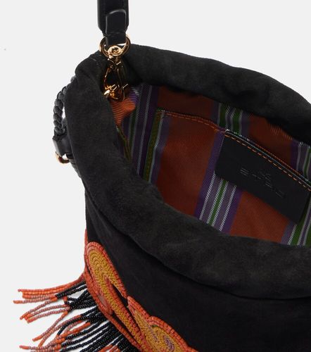 Borsa Kalispera Small in suede con perline - Etro - Modalova