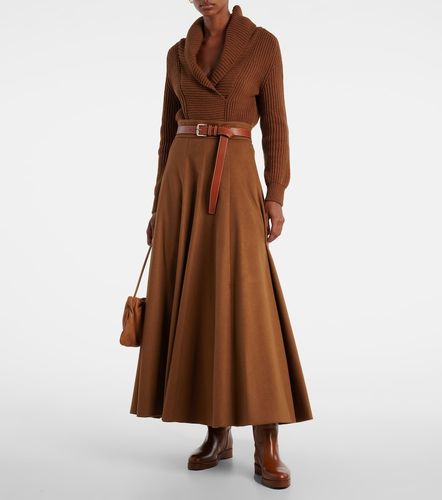Falda larga de pelo de camello - Max Mara - Modalova