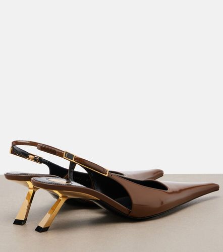 Babylone Cassandre leather platform mules - Saint Laurent - Modalova