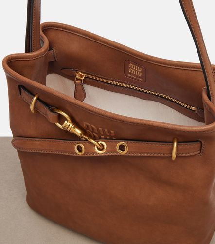 Borsa a secchiello Aventure in pelle - Miu Miu - Modalova