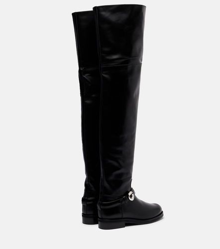 Botas mosqueteras de piel con logo - Coperni - Modalova