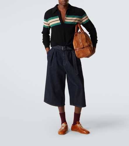 Bermudas de denim con cinturón - Dries Van Noten - Modalova