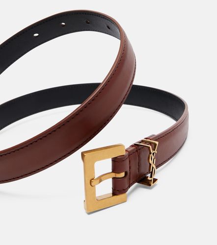 Cassandre leather belt - Saint Laurent - Modalova