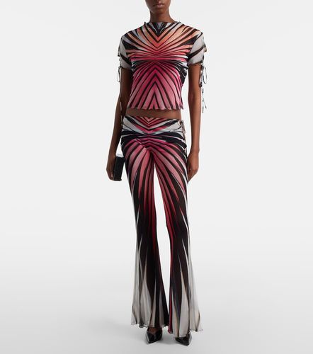 Roberto Cavalli Printed mesh top - Roberto Cavalli - Modalova