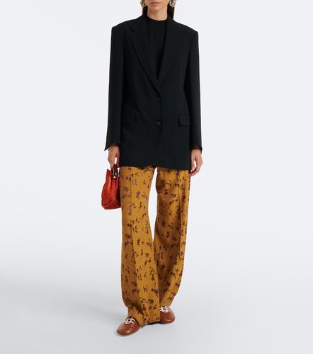 Floral wide-leg pants - Dries Van Noten - Modalova