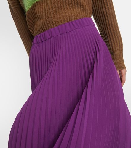 Plan C Falda midi de jersey plisada - Plan C - Modalova