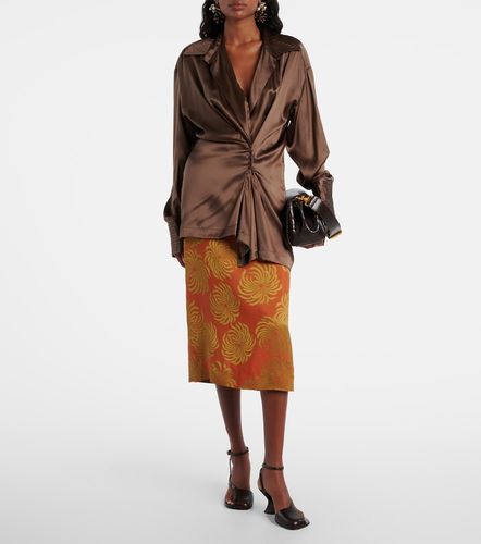 Falda midi estampada - Dries Van Noten - Modalova