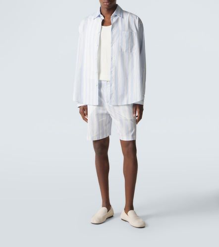 Shorts Caleçon de popelín de algodón a rayas - Jacquemus - Modalova