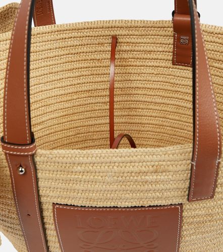 Shopper Elephant in rafia e pelle - Loewe - Modalova