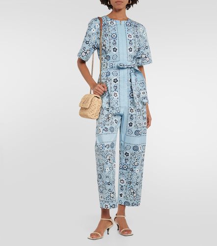 Jumpsuit in cotone con stampa - Tory Burch - Modalova