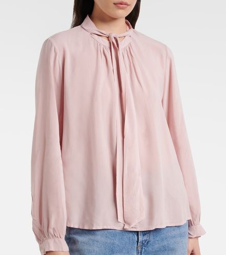 Gabrielle draped rayon challis blouse - Velvet - Modalova
