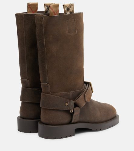 Botas altas Soft Saddle de ante - Burberry - Modalova