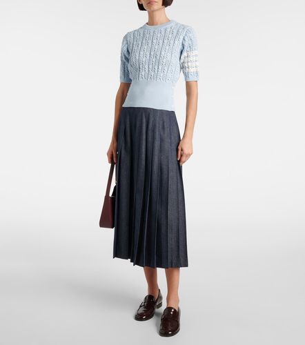 Top 4-Bar de pointelle de algodón - Thom Browne - Modalova