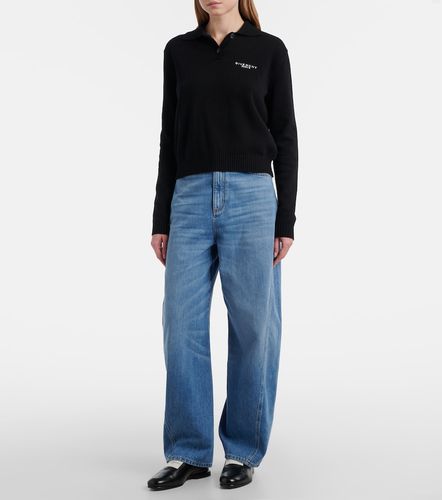 Logo wool and cashmere polo sweater - Givenchy - Modalova