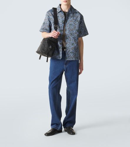 Printed cotton and silk bowling shirt - Prada - Modalova