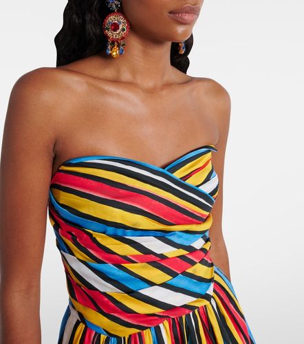 Abito corto a righe con ruches - Dolce&Gabbana - Modalova