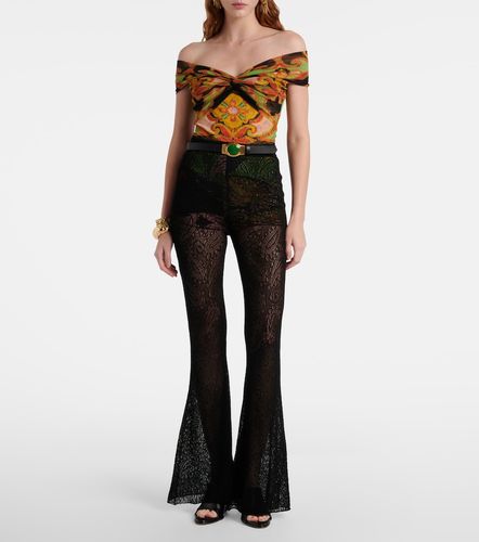 Etro Cotton lace flared pants - Etro - Modalova