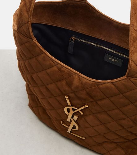 Shopper Icare Medium de ante acolchado - Saint Laurent - Modalova