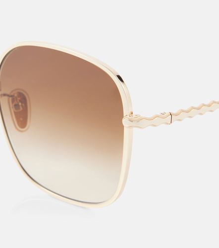 Chloe Scalloped square sunglasses - Chloe - Modalova