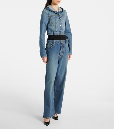 Alaïa Chaqueta en denim cropped con capucha - Alaia - Modalova