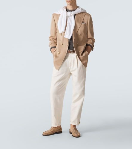 Silk and linen blazer - Brunello Cucinelli - Modalova
