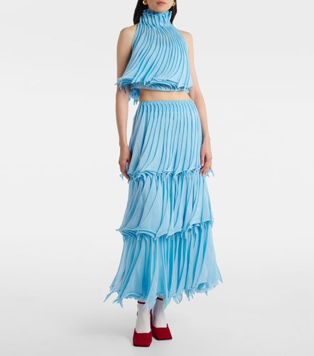 Alaïa Top cropped a pieghe - Alaia - Modalova