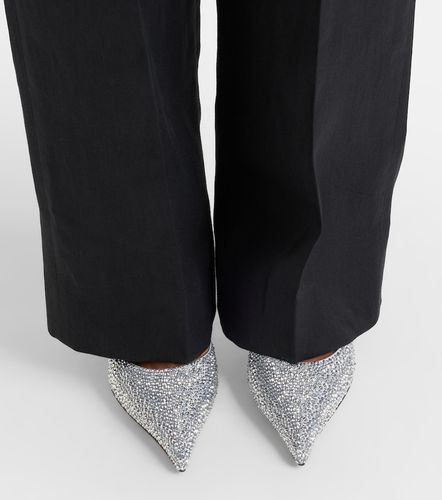 McQueen Skull studded satin pumps - McQueen - Modalova