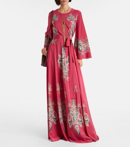 Vestido largo de seda estampado - Etro - Modalova
