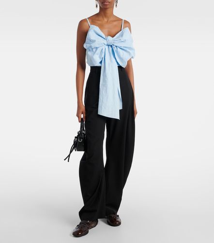 Top de algodón con lazo - Acne Studios - Modalova
