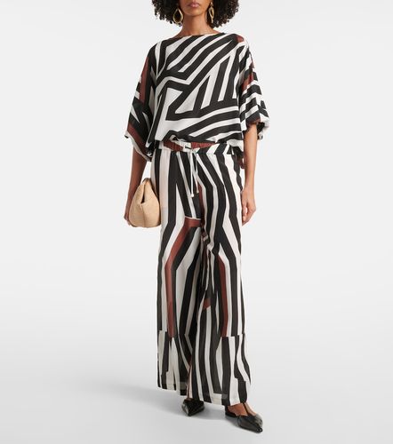 Pantaloni a gamba larga Tropea in seta - Max Mara - Modalova
