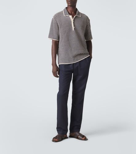 Pantaloni regular in cotone e lino - Sunspel - Modalova