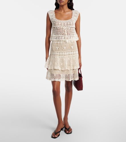 Minifalda Florence de croché de algodón - Anna Kosturova - Modalova