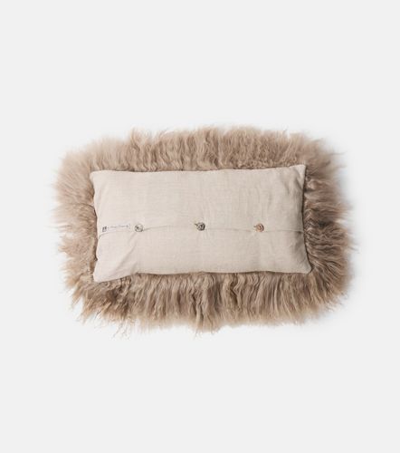 Cuscino in shearling e lino - Maison de Vacances - Modalova