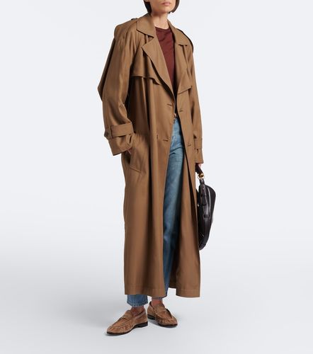 Oversized double-breasted trench coat - Saint Laurent - Modalova