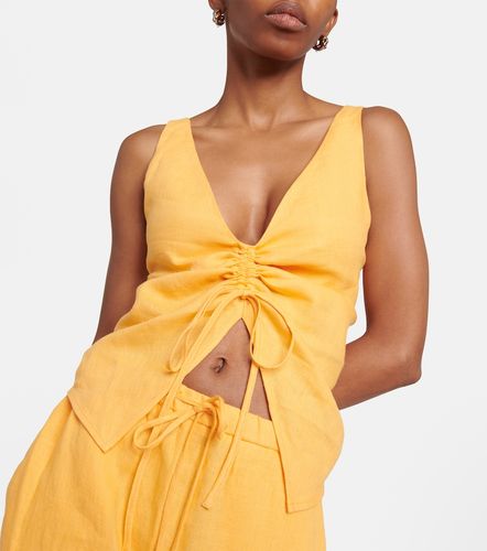 Nanushka Ruched linen top - Nanushka - Modalova
