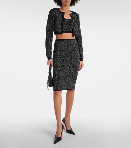 La Greca Medusa '95 knit crop top - Versace - Modalova