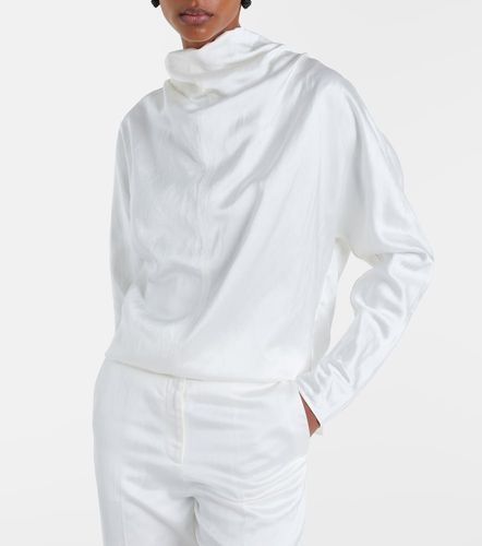 Toteme Blusa de satén drapeada - Toteme - Modalova