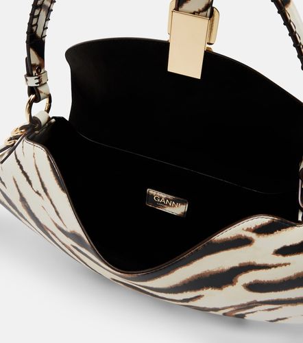 B-Kat Small zebra-print shoulder bag - Ganni - Modalova