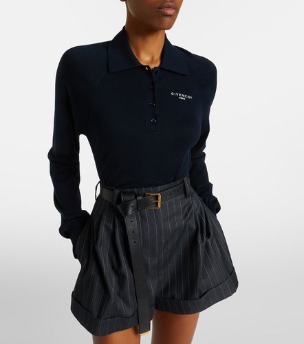 Pullover polo in cotone e seta - Givenchy - Modalova