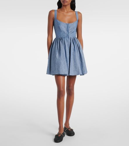 Alaïa Vestido bustier corto de chambray - Alaia - Modalova