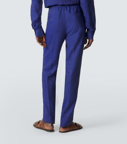 Pantalones tapered de lino - Rubinacci - Modalova