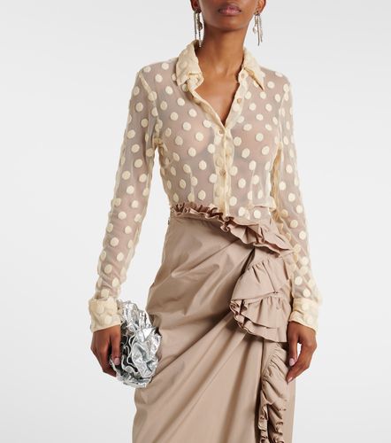 Camicia in mesh di misto cotone - Dries Van Noten - Modalova
