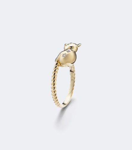 Yvonne Léon Anillo Koala de oro de 9 ct con diamantes - Yvonne Leon - Modalova