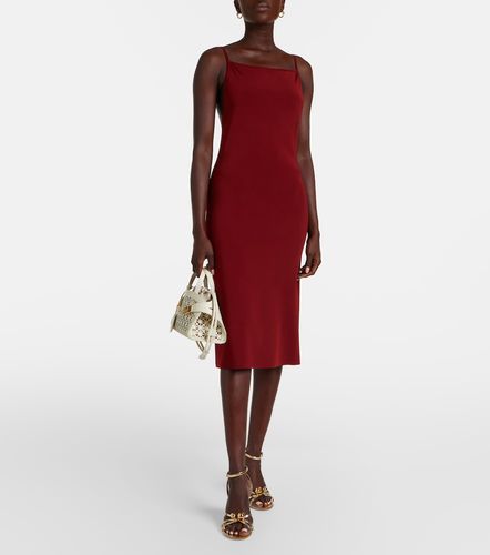 Abito midi in jersey a coste - Ferragamo - Modalova