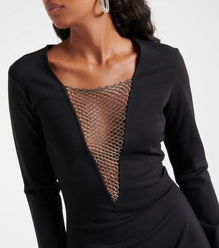 Staud Kris mesh-trimmed gown - Staud - Modalova