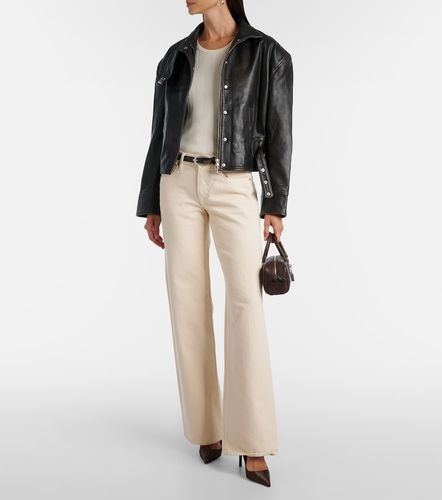 Burnished Eddie leather bomber jacket - Christopher Esber - Modalova
