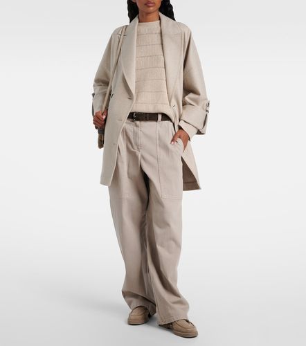 Cashmere and wool-blend sweater - Brunello Cucinelli - Modalova
